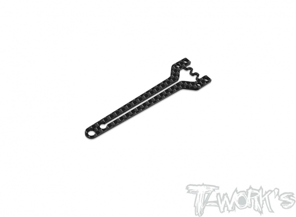 T-Works Carbon Oberdeck (2mm dick) - vorne - Version 3 - für XRAY X4