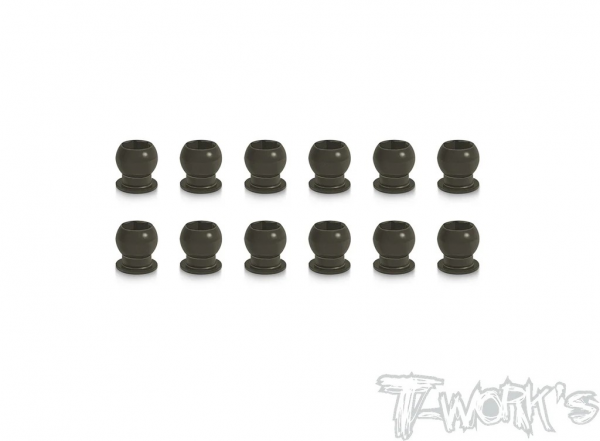 T-Works Hard Coated Alum. 4.9mm Pivot Balls - 3mm Sechskant - für XRAY X4 (12 Stück)