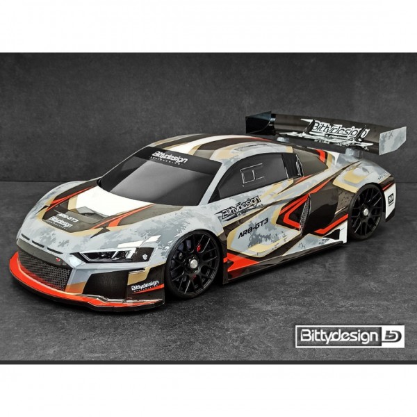 AR8-GT3 1/8 GT clear body 360mm, long wheelbase (LWB) 1.5mm thick