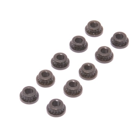 Schumacher M3 Brass Black Thread Inserts - pk10