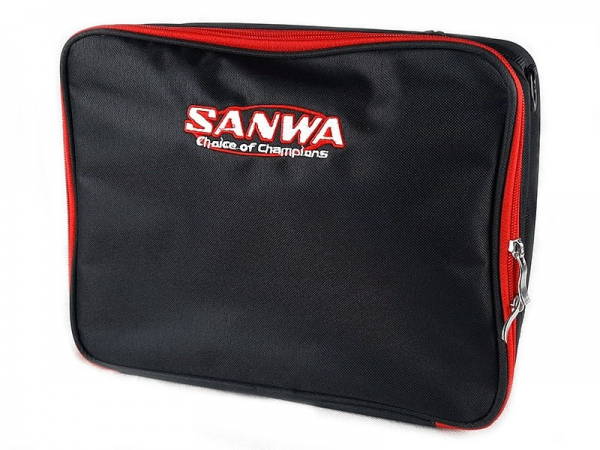 SANWA - Sendertasche / Transporttasche - Schwarz-Rot