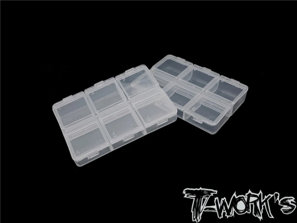 T-Works Aufbewahrungsbox 6 Fächer (8.7 x 6 x 2cm) (2 Stück)