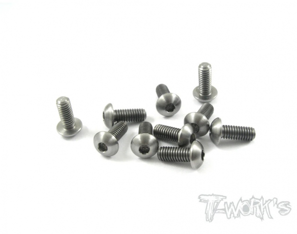 T-Works 64 Titan Rundkopfschraube Innensechskant M4 x 10mm (10 Stück)