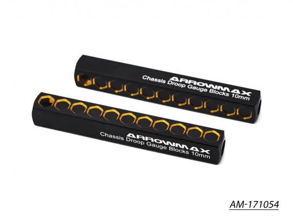 Arrowmax - 10mm Unterlegböcke zur Ausfederwegseinstellung - Black Golden (2 Stück)