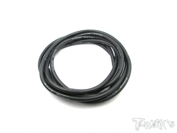 T-Works Silikonkabel 12 AWG (2 Meter) - Schwarz