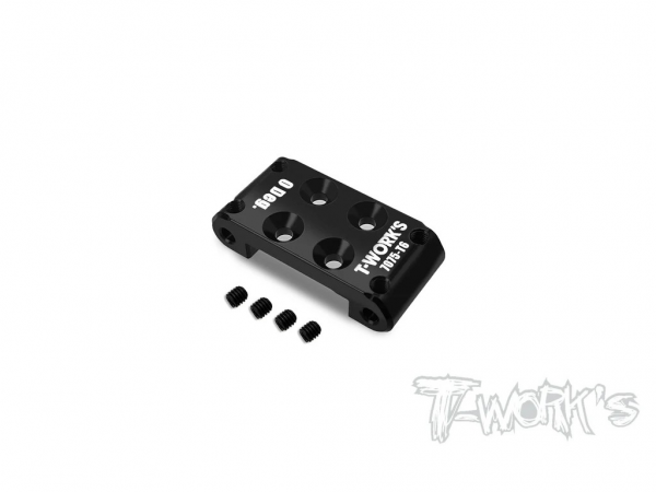 T-Works - 7075-T6 Alum. Bulkhead - vorne - 0 Grad - für Asso B7