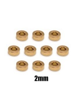 T-Works Messing Shims - 3x6mm - 2mm (je 10 Stück)