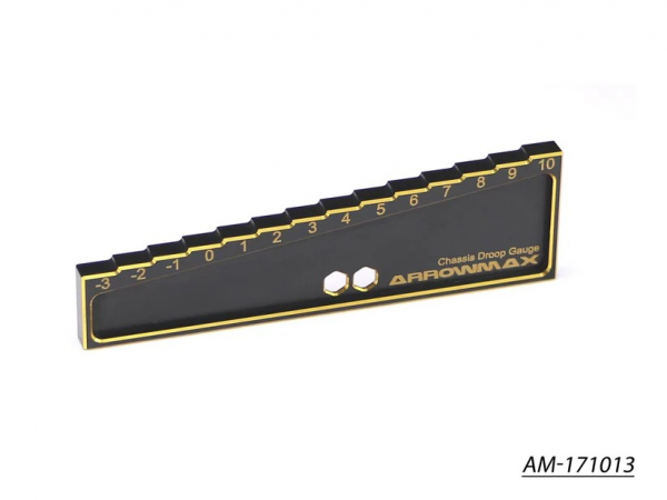 Arrowmax - Ausfederwegslehre Offroad - für 20mm Blöcke - Black Golden (1 Stück)