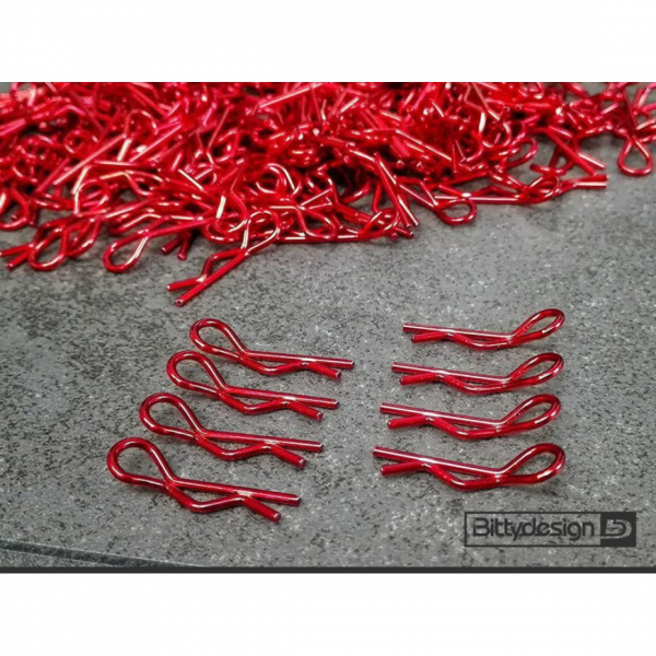 Bittydesign Body Clips Kit Big scale - RED - 1/5-1/7-1/8 (8 pcs)