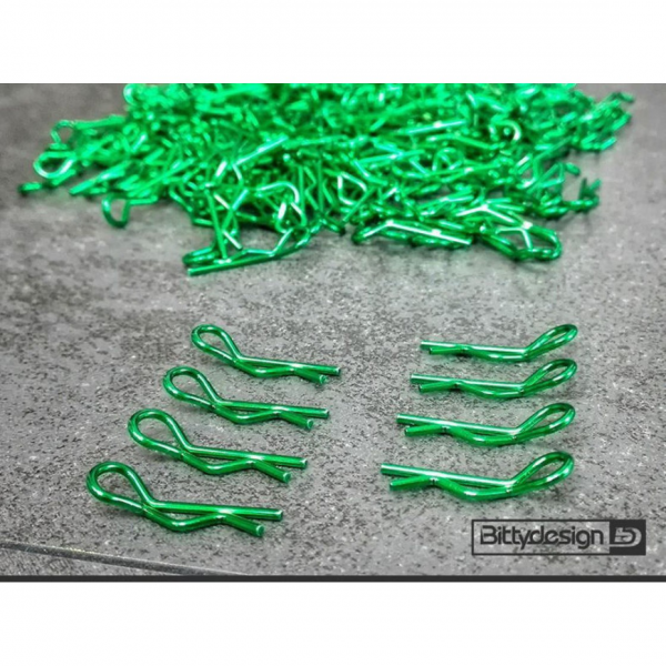 Bittydesign Body Clips Kit Big scale - GREEN - 1/5-1/7-1/8 (8 pcs)