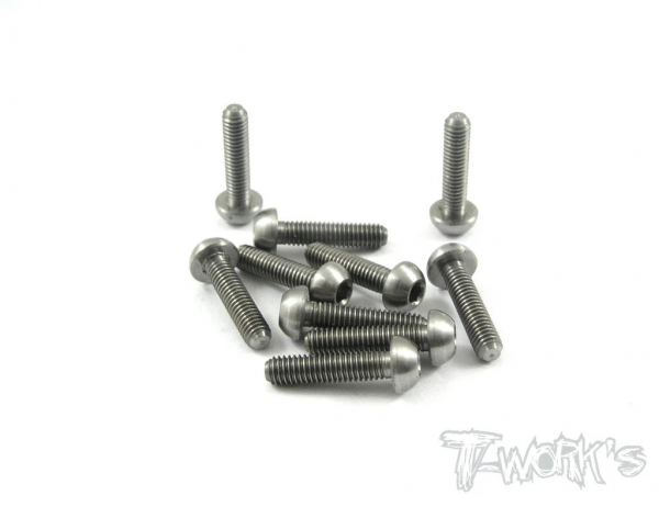 T-Works 64 Titan Rundkopfschraube Innensechskant M3 x 12mm (10 Stück)