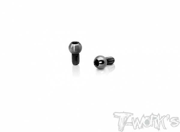 T-Works Titan Kugelköpfe - 4.9mm - M3x4mm - für XRAY X4 (2 Stück)