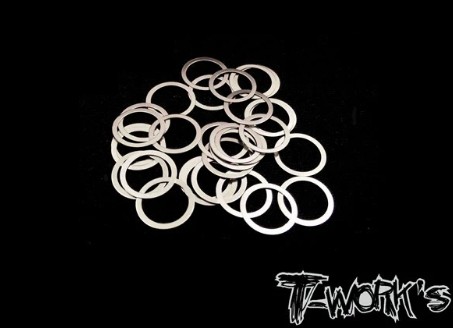 T-Works - Shim Scheiben - 8mm x 0,3mm (30 Stück)