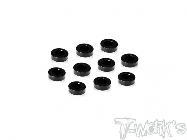 T-Works Alu 3mm x 1.75mm Scheiben (Schwarz) (10 Stück)