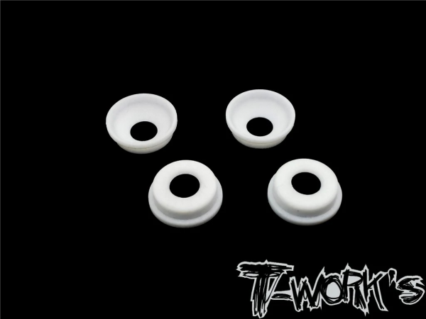 T-Works Front Upright Adjust Nut Teflon Spacers - für MBX8R - (4 Stück)