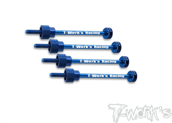 T-Works Reifenständer (Organizer) für 4 Stück 1/10 elo & nitro Reifen - BLAU