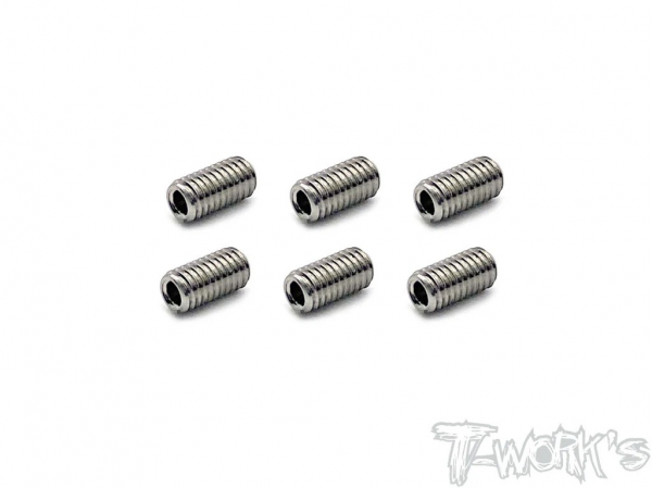 T-Works 64 Titan Madenschraube Innensechskant M3 x 6mm (6 Stück)