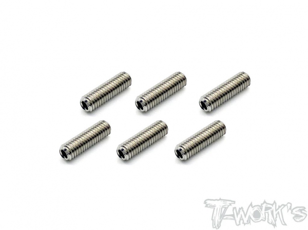 T-Works 64 Titan Madenschraube Innensechskant M3 x 10mm (6 Stück)