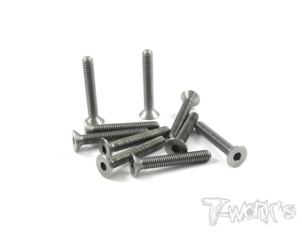 T-Works 64 Titan Senkkopfschraube Innensechskant M3 x 20mm (10 Stück)