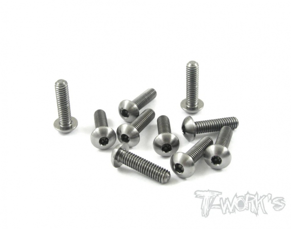 T-Works 64 Titan Rundkopfschraube Innensechskant M4 x 15mm (10 Stück)