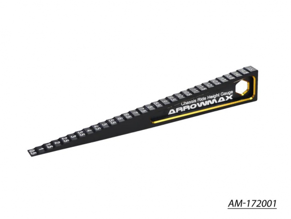 Arrowmax - Höhenlehre für Fahrzeughöhe 0.5mm bis 15mm gestuft - Black Golden (1 Stück)