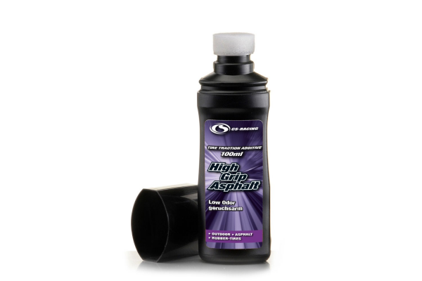 CS-Racing High Grip Asphalt, Reifenhaftmittel - in Dosierflasche mit Schwammtupfer- 100ml