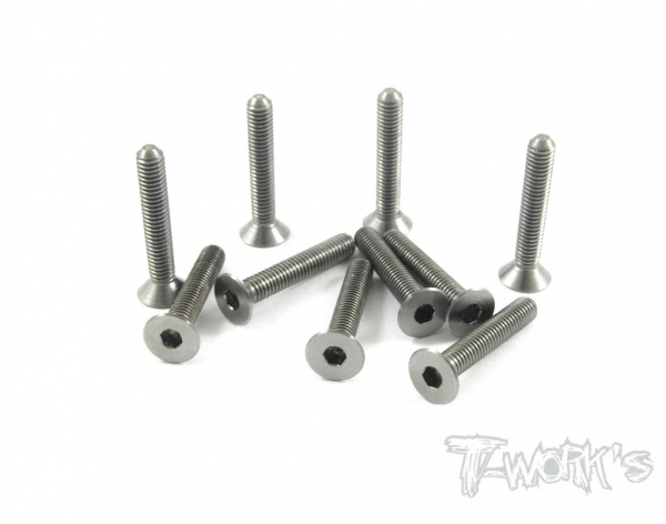 T-Works 64 Titan Senkkopfschraube Innensechskant M3 x 18mm (10 Stück)