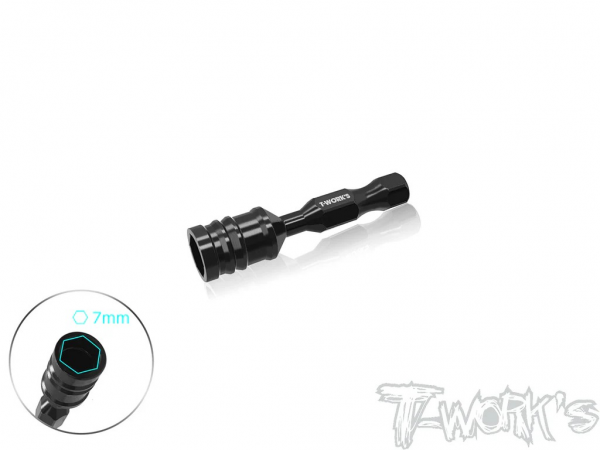 T-Works Sechskant Steckschlüssel - 7.0mm - Powertool Bit