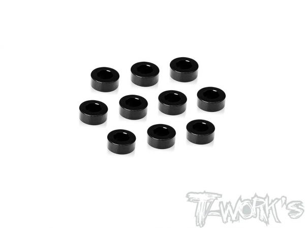 T-Works Alu 3mm x 2.25mm Scheiben (Schwarz) (10 Stück)