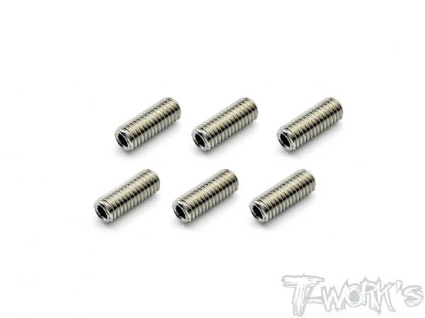 T-Works 64 Titan Madenschraube Innensechskant M3 x 8mm (6 Stück)