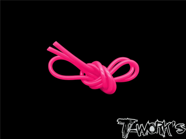 T-Works Spritschlauch φ 5.2x2.3mm - Fluoreszierend PINK (1m)