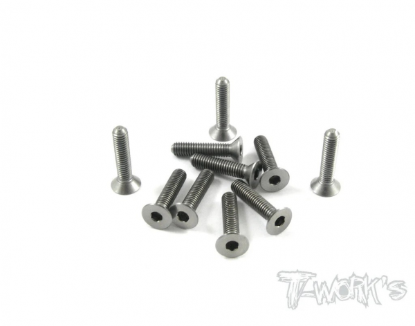 T-Works 64 Titan Senkkopfschraube Innensechskant M3 x 14mm (10 Stück)