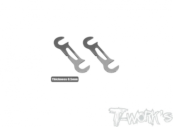 T-Works Roll Center Spacer - hinten (0.5mm) für XRAY X4 (2 Stück)