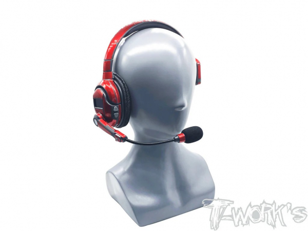 T-Works Aufkleberbogen - Rot Metal Chrome - für Smartcom Headset (2 Bögen)