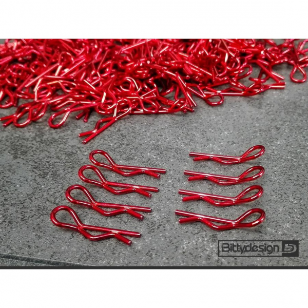 Bittydesign Body Clips Kit - Red - (8 Stück)