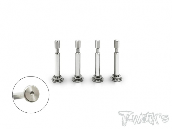 T-Works Titan Lower Shock Mount Pins - für Mugen MBX8R (4Stück)