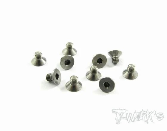 T-Works 64 Titan Senkkopfschraube Innensechskant M3 x 4mm (10 Stück)