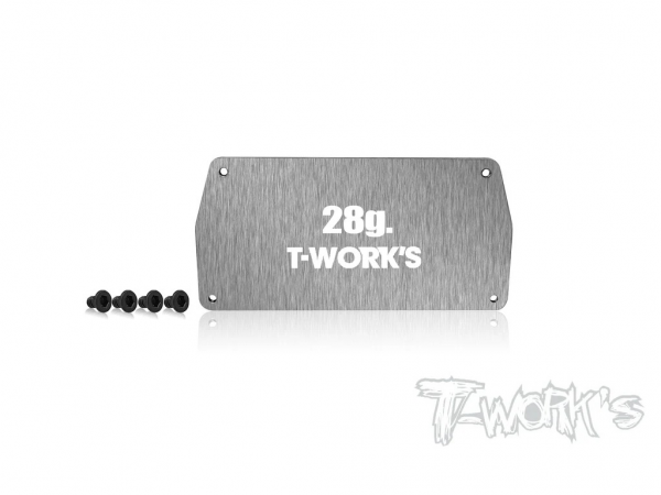 T-Works Stahl Platte für Regler (28g) für Mugen Seiki MSB1