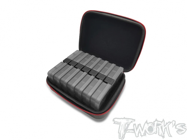 T-Works Hardcase Transport Box mit 7 Aufbewahrungsboxen je 10 Fächer