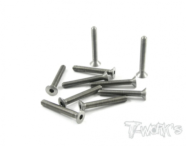 T-Works 64 Titan Senkkopfschraube Innensechskant M3 x 22mm (10 Stück)