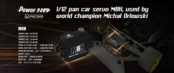 Power HD M8H 1:12 Pan Car Servo