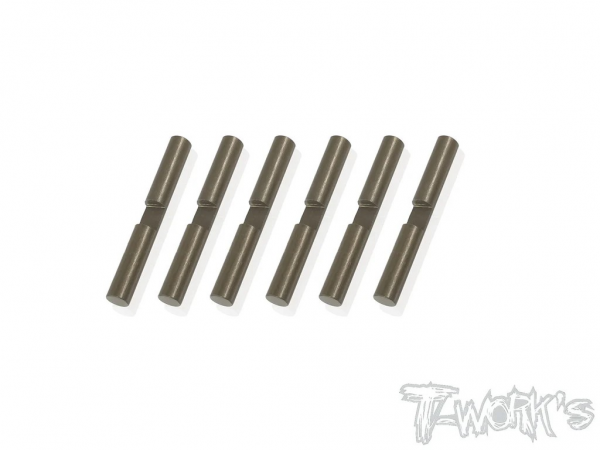 T-Works Alum. Diff Cross Pin (Hard Coated) - für Mugen MBX8R (6 Stück)