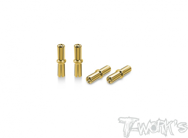 T-Works Goldstecker - Doppelstecker 5mm (4 Stück)