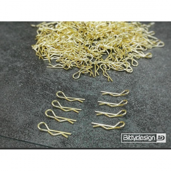 Bittydesign Body Clips Kit Big scale - GOLD - 1/5-1/7-1/8 (8 pcs)