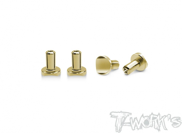 T-Works Goldstecker 4mm (4 Stück)