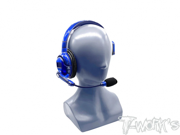 T-Works Aufkleberbogen - Blau Metal Chrome - für Smartcom Headset (2 Bögen)