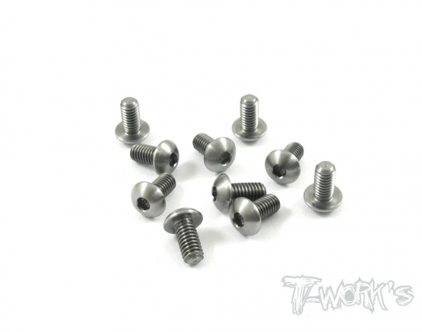 T-Works 64 Titan Rundkopfschraube Innensechskant M4 x 8mm (10 Stück)