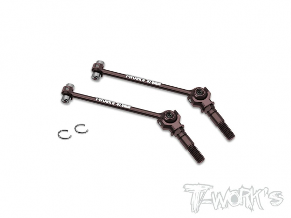 T-Works Kugellager CVD Antriebswellen 47,8mm Hinten für Xray X4 2023/24 (2 Stück)