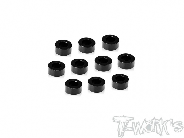 T-Works Alu 3mm x 2.75mm Scheiben (Schwarz) (10 Stück)